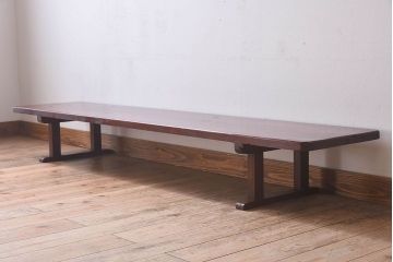 アンティーク家具　和製アンティーク　和の趣溢れる裁ち板(文机、ローテーブル)