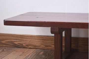 アンティーク家具　和製アンティーク　和の趣溢れる裁ち板(文机、ローテーブル)