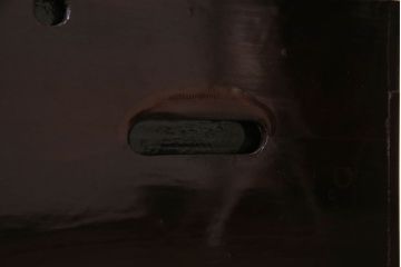 アンティーク雑貨　古民具・骨董　漆塗りが美しい大振りな小引き出し(裁縫箱)