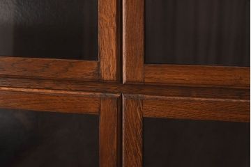 アンティーク家具　イギリスアンティーク　上品なデザインのスタッキングキャビネット(ブックケース、本箱、収納棚)