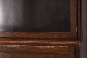 アンティーク家具　イギリスアンティーク　上品なデザインのスタッキングキャビネット(ブックケース、本箱、収納棚)