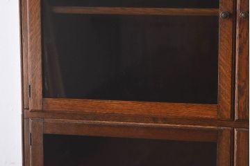 アンティーク家具　イギリスアンティーク　Minty Oxford社製　上品なデザインのスタッキングキャビネット(ブックケース、本箱、収納棚)(1)