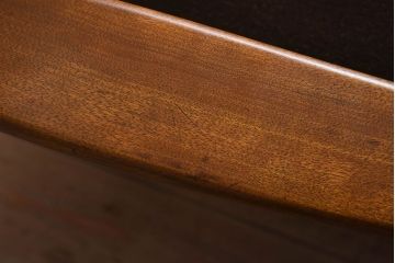 レトロ家具　昭和レトロ　フレームのデザインが美しい一人掛けソファ(ソロンチェア、クッションソファ、椅子)  (2)