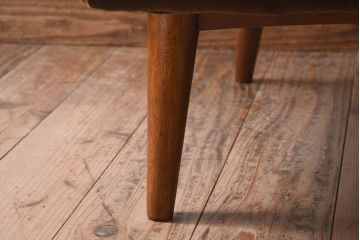 レトロ家具　昭和レトロ　フレームのデザインが美しい一人掛けソファ(ソロンチェア、クッションソファ、椅子)  (2)