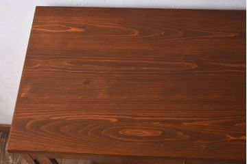 レトロ家具　昭和レトロ　気泡ガラスが味わい深い収納棚(戸棚、キャビネット)