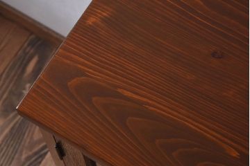 レトロ家具　昭和レトロ　気泡ガラスが味わい深い収納棚(戸棚、キャビネット)