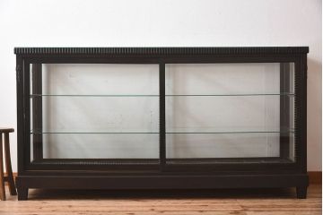アンティーク家具　大正ロマン　上手物　高級感漂うガラスケース(ショーケース、飾り棚、陳列棚、ディスプレイラック)