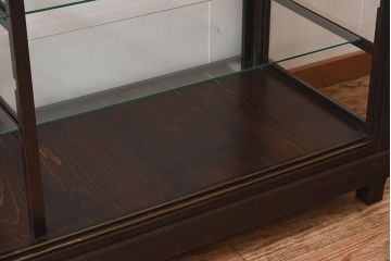 アンティーク家具　大正ロマン　上手物　高級感漂うガラスケース(ショーケース、飾り棚、陳列棚、ディスプレイラック)