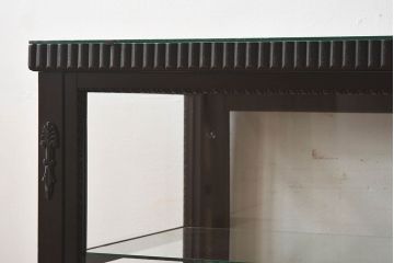 アンティーク家具　大正ロマン　上手物　高級感漂うガラスケース(ショーケース、飾り棚、陳列棚、ディスプレイラック)