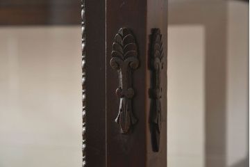 アンティーク家具　大正ロマン　上手物　高級感漂うガラスケース(ショーケース、飾り棚、陳列棚、ディスプレイラック)