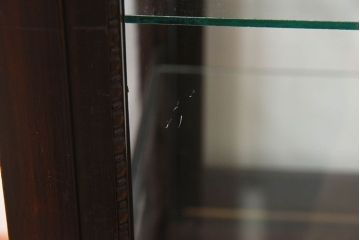 アンティーク家具　大正ロマン　上手物　高級感漂うガラスケース(ショーケース、飾り棚、陳列棚、ディスプレイラック)