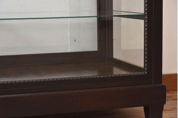 アンティーク家具　大正ロマン　上手物　高級感漂うガラスケース(ショーケース、飾り棚、陳列棚、ディスプレイラック)