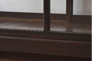 アンティーク家具　大正ロマン　上手物　高級感漂うガラスケース(ショーケース、飾り棚、陳列棚、ディスプレイラック)