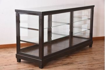 アンティーク家具　大正ロマン　上手物　高級感漂うガラスケース(ショーケース、飾り棚、陳列棚、ディスプレイラック)