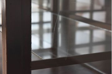 アンティーク家具　大正ロマン　上手物　高級感漂うガラスケース(ショーケース、飾り棚、陳列棚、ディスプレイラック)