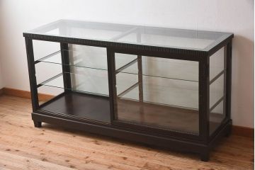 アンティーク家具　大正ロマン　上手物　高級感漂うガラスケース(ショーケース、飾り棚、陳列棚、ディスプレイラック)