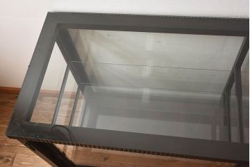 アンティーク家具　大正ロマン　上手物　高級感漂うガラスケース(ショーケース、飾り棚、陳列棚、ディスプレイラック)