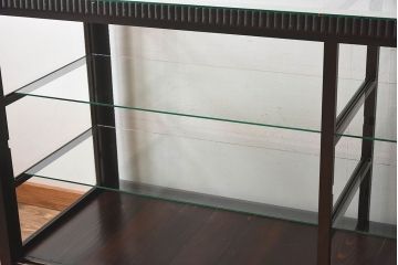 アンティーク家具　大正ロマン　上手物　高級感漂うガラスケース(ショーケース、飾り棚、陳列棚、ディスプレイラック)