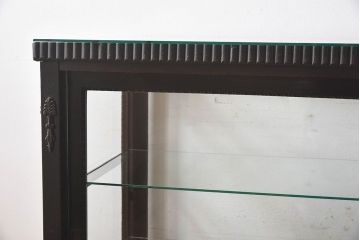 アンティーク家具　大正ロマン　上手物　高級感漂うガラスケース(ショーケース、飾り棚、陳列棚、ディスプレイラック)