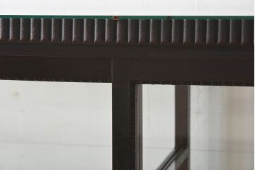 アンティーク家具　大正ロマン　上手物　高級感漂うガラスケース(ショーケース、飾り棚、陳列棚、ディスプレイラック)