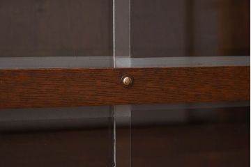【N様ご成約済み】和製アンティーク　日本楽器(ヤマハ・山葉)　ナラ材　スタッキングブックケース(収納棚、飾り棚、本箱、コレクションケース)