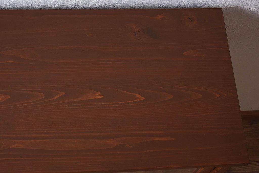 レトロ家具　昭和レトロ　気泡ガラスが味わい深い収納棚(戸棚、キャビネット)(1)