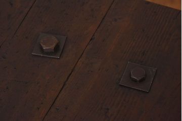 アンティーク雑貨　昭和レトロ　無骨なデザインが魅力的な作業台(花台、飾り台、長机)