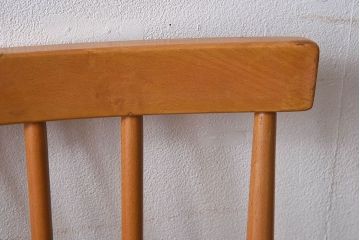 ヴィンテージ家具　イギリスビンテージ　ERCOL(アーコール)　シンプルなデザインのチェア(ダイニングチェア、椅子)