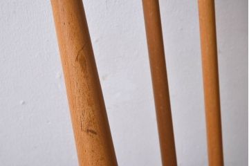 ヴィンテージ家具　イギリスビンテージ　ERCOL(アーコール)　シンプルなデザインのチェア(ダイニングチェア、椅子)(1)