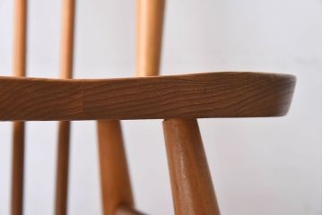 ヴィンテージ家具　イギリスビンテージ　ERCOL(アーコール)　シンプルなデザインのチェア(ダイニングチェア、椅子)(1)