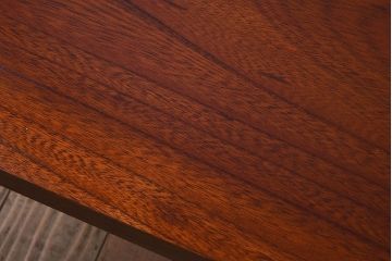 レトロ家具　昭和レトロ　漆塗り　ケヤキ材一枚板の鉄脚ベンチ(花台、アイアンベンチ)