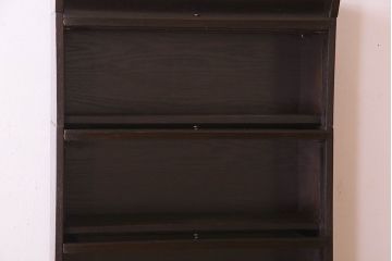 ヴィンテージ家具　イギリスビンテージ　引き出し付き!珍しいデザインのスタッキングブックケース(本棚、本箱、キャビネット)