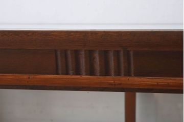 アンティーク家具　大正ロマン 引き出し付き!小振りな三面ガラスケース(ショーケース、収納棚、陳列棚)