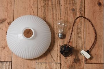 大正〜昭和期 和製アンティーク レトロな味わいの天井照明(1)