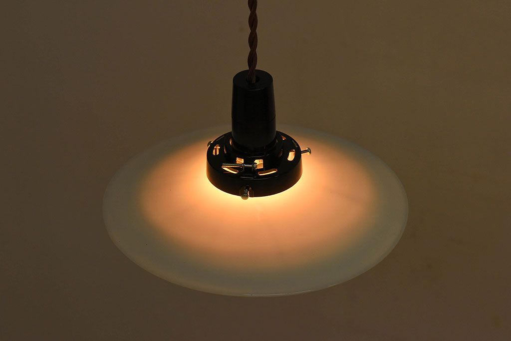 和製アンティーク　レトロな味わいの天井照明(電笠照明)(1)