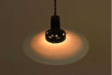 和製アンティーク　レトロな味わいの天井照明(電笠照明)(1)