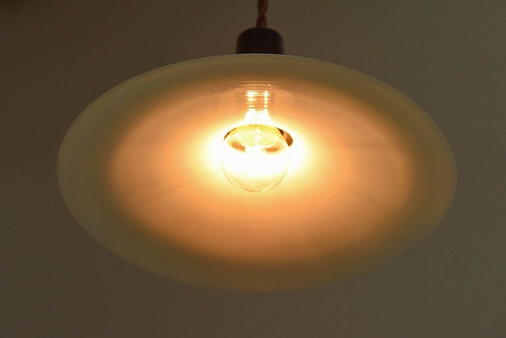 和製アンティーク　レトロな味わいの天井照明(電笠照明)(1)