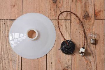 和製アンティーク　レトロな味わいの天井照明(電笠照明)(1)