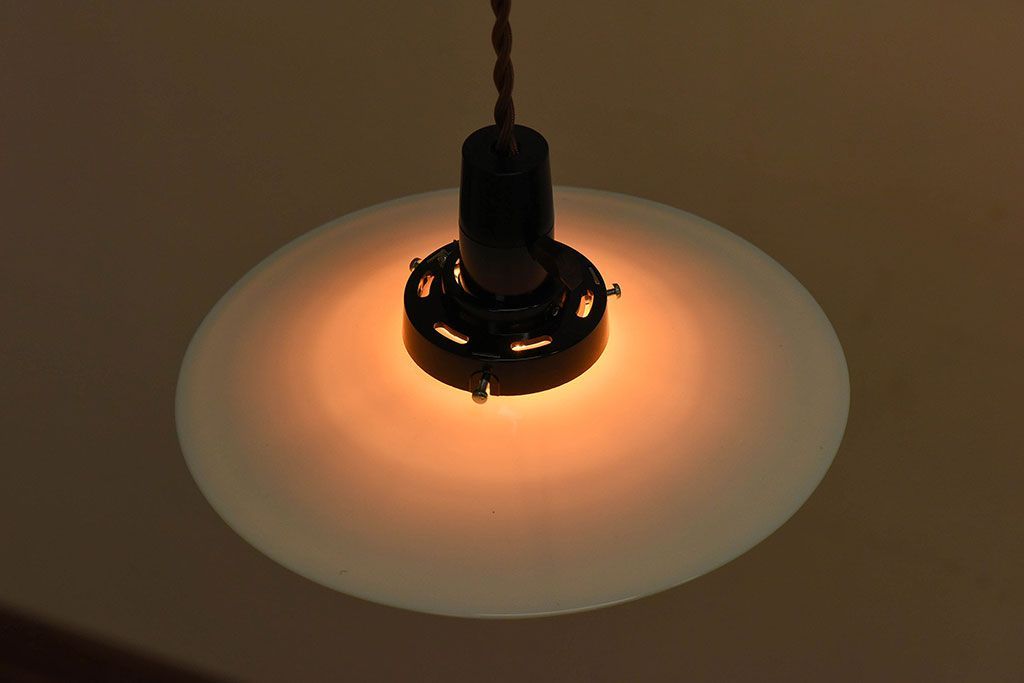 和製アンティーク　レトロな味わいの天井照明(電笠照明)(2)