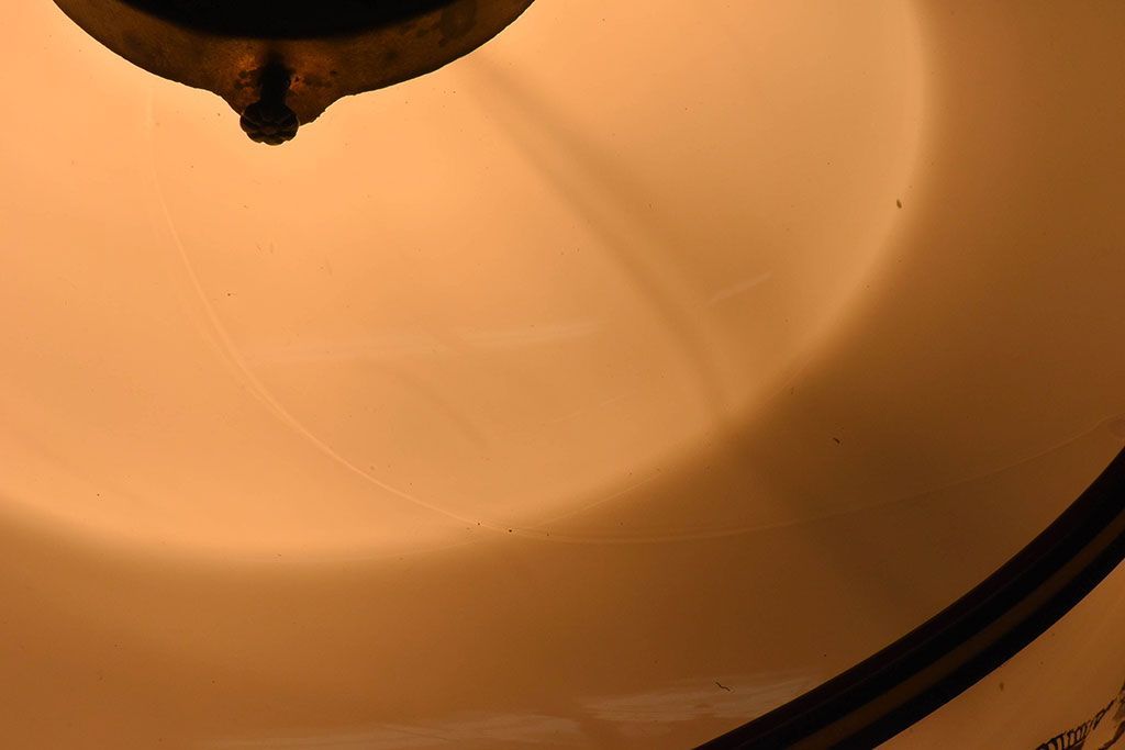 昭和レトロ　和製アンティーク　雅なデザインが味わい深い天井照明