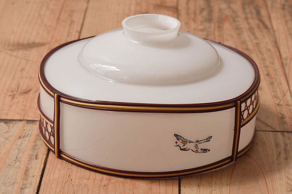 昭和レトロ　和製アンティーク　雅なデザインが味わい深い天井照明