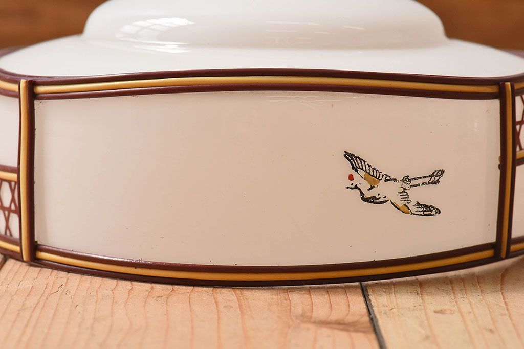 昭和レトロ　和製アンティーク　雅なデザインが味わい深い天井照明