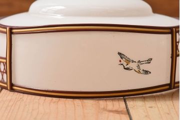 昭和レトロ　和製アンティーク　雅なデザインが味わい深い天井照明