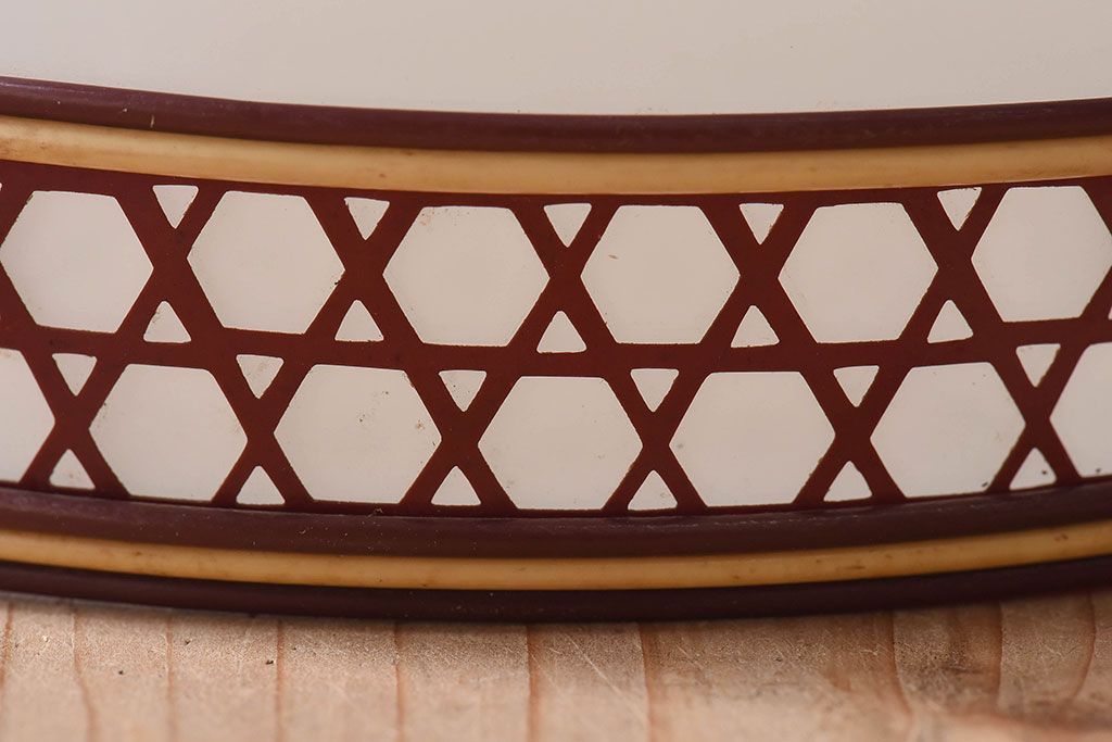 昭和レトロ　和製アンティーク　雅なデザインが味わい深い天井照明