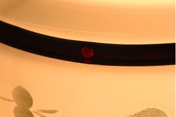 昭和レトロ　和製アンティーク　花切子の愛らしい天井照明