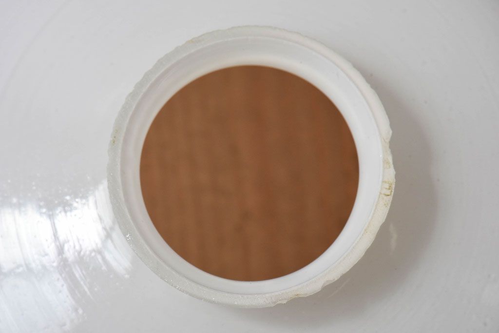 昭和レトロ　和製アンティーク　花切子の愛らしい天井照明