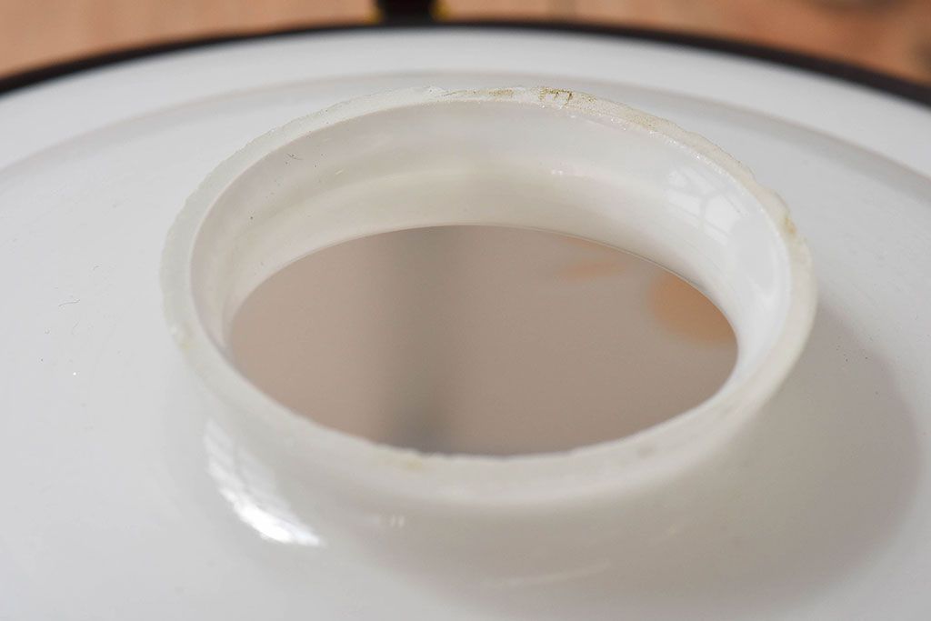 昭和レトロ　和製アンティーク　花切子の愛らしい天井照明