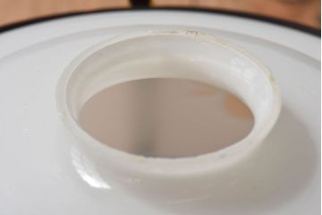 昭和レトロ　和製アンティーク　花切子の愛らしい天井照明