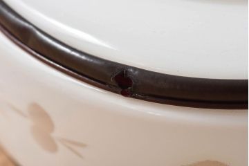 昭和レトロ　和製アンティーク　花切子の愛らしい天井照明