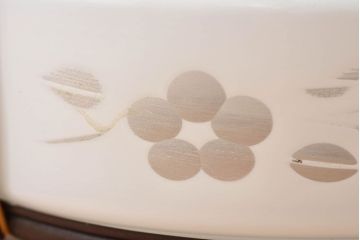 昭和レトロ　和製アンティーク　花切子の愛らしい天井照明